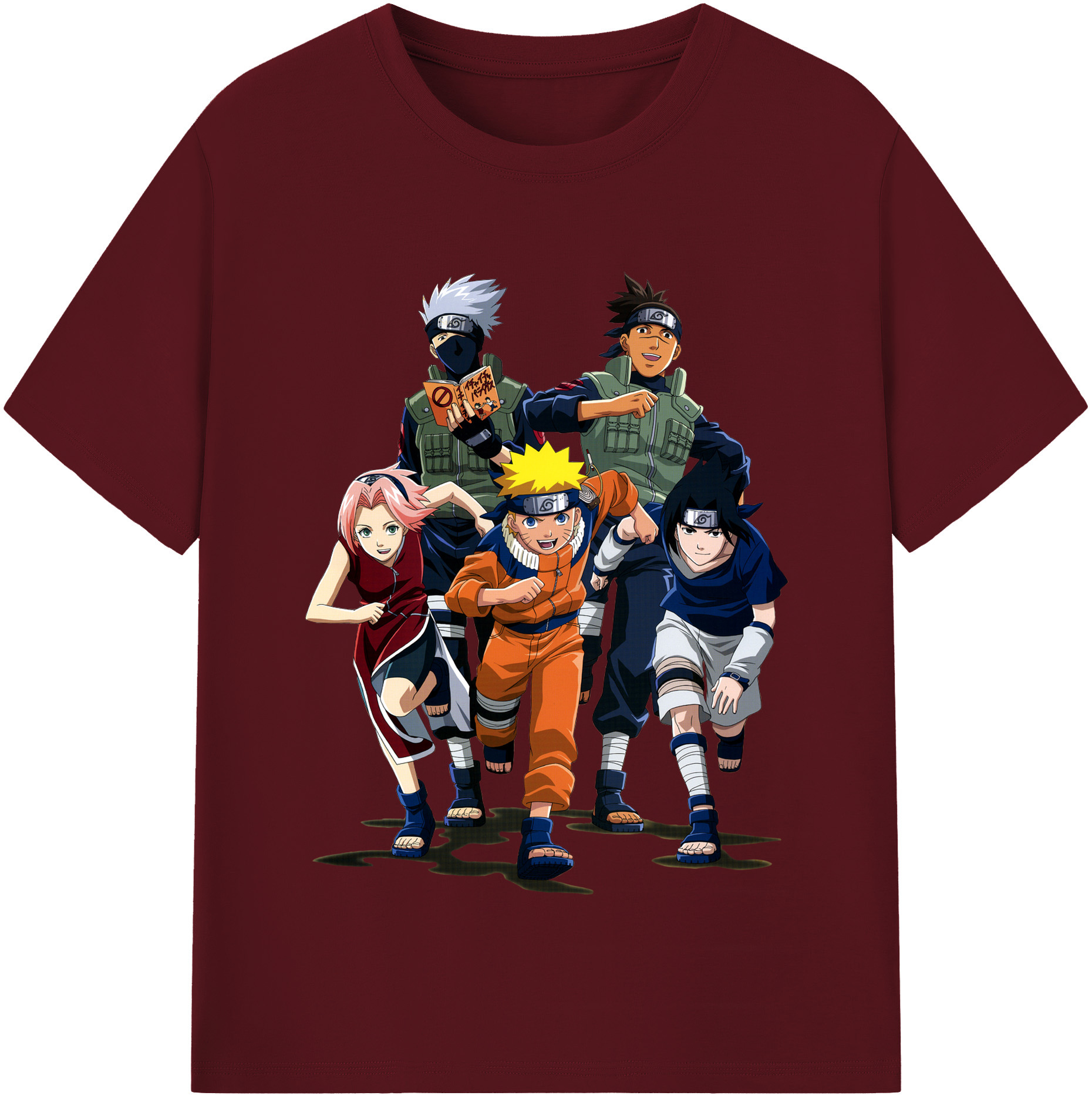 （画像用） NARUTO -ナルト- うずまき ナルト Uzumaki Naruto 綿100％半袖Tシャツ（フロントプリント）
